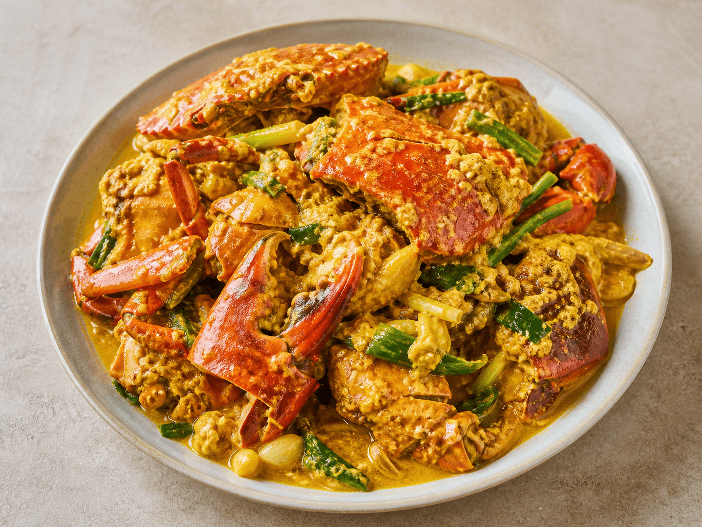 Stir-Fried Crab with Curry, a Chinese pan chinese dish