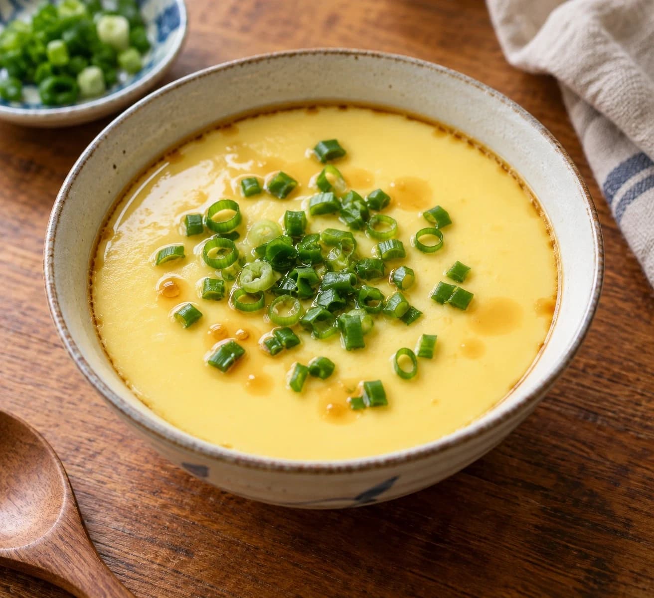 Steamed Egg Custard — finished dish, ready to serve.