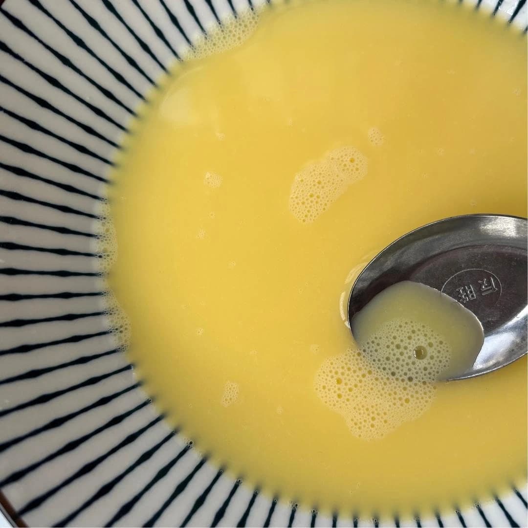 Visual checkpoint for step 3 of Tender Steamed Egg with Minced Meat, Softer Than Pudding