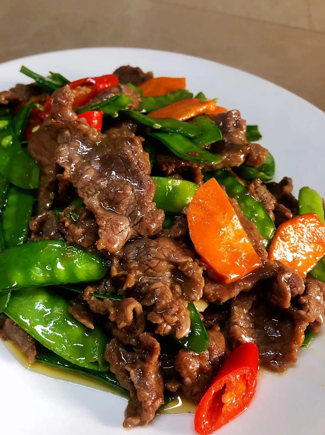 Tender Stir-Fried Beef Slices - A Simple, Quick Dish — finished dish, ready to serve.