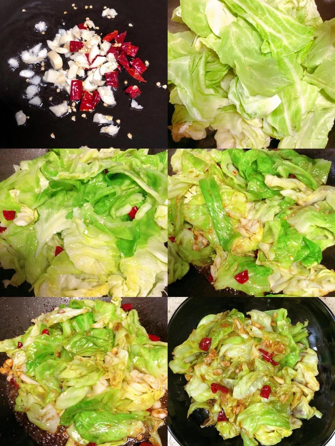 5-Minute Hand-Torn Cabbage — step 3 visual checkpoint.