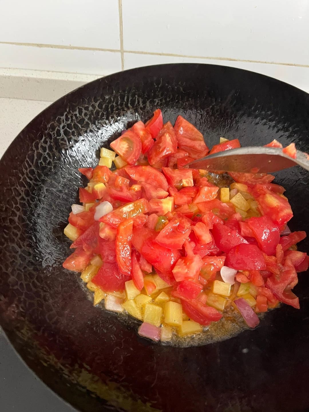 Tomato Beef Stew — step 3 visual checkpoint.