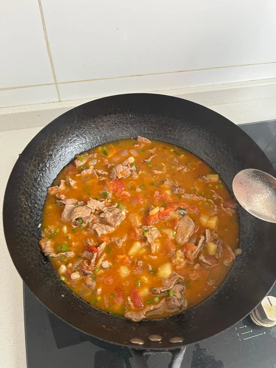 Tomato Beef Stew — step 6 visual checkpoint.