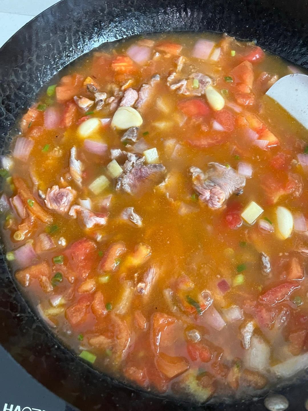 Tomato Beef Stew — step 5 visual checkpoint.
