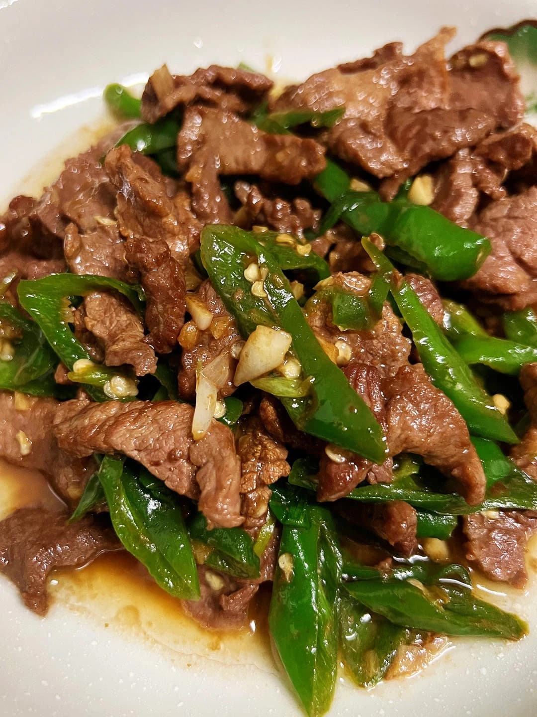 Home-Style Stir-Fried Beef with Green Peppers — step 4 visual checkpoint.