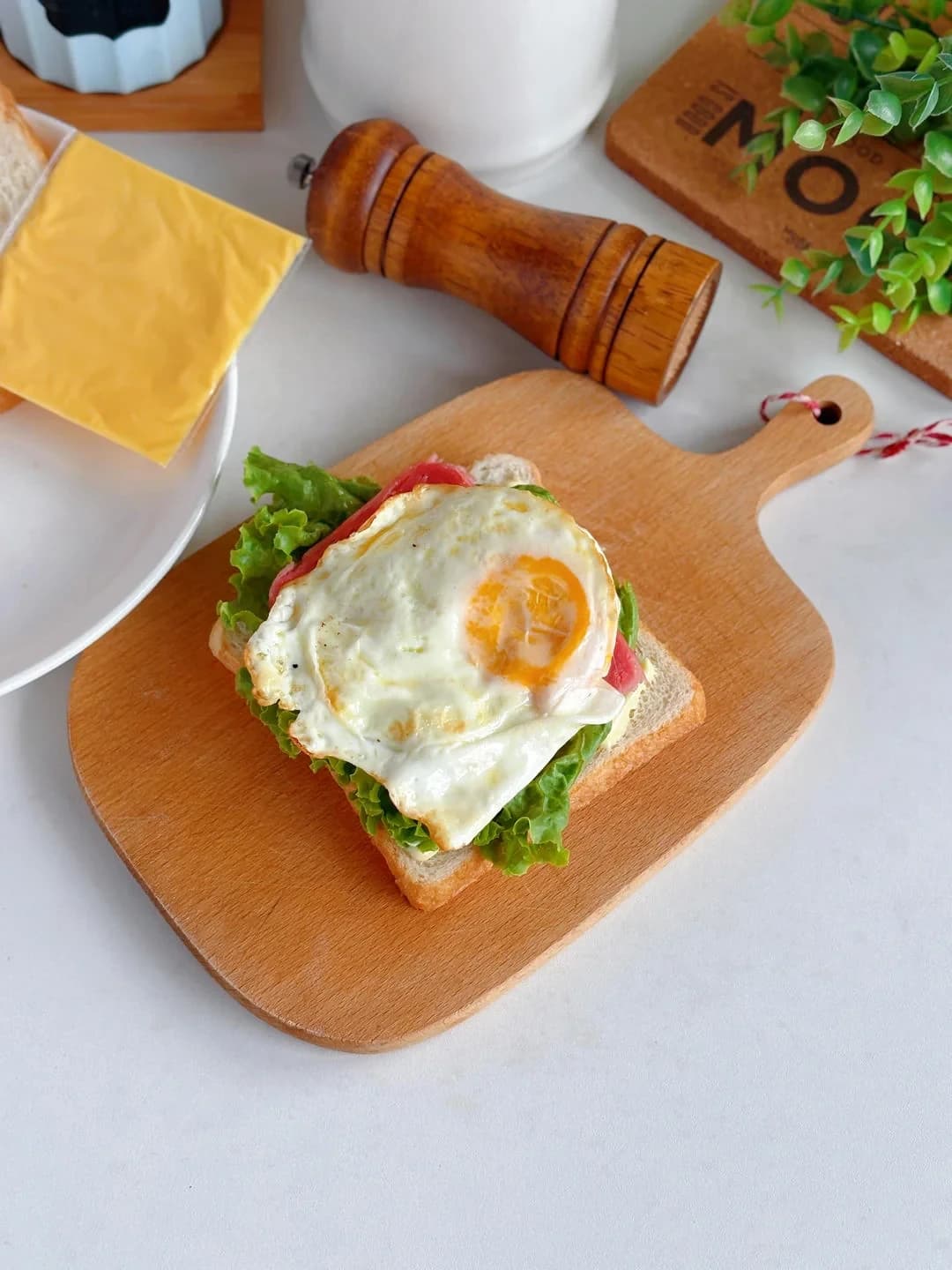 Step 5 photo for Classic Ham and Egg Sandwich — Quick 5-Minute Breakfast for Kids