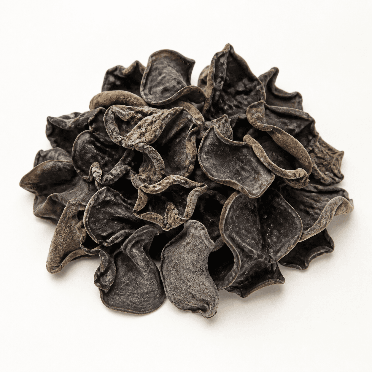 Dried wood ear mushrooms ingredient identification photo