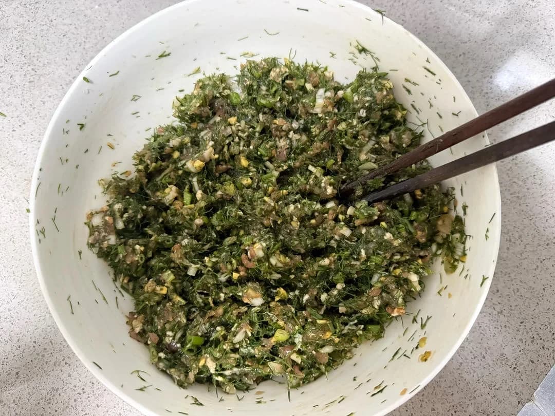Step 5 photo for Fennel and Pork Dumplings