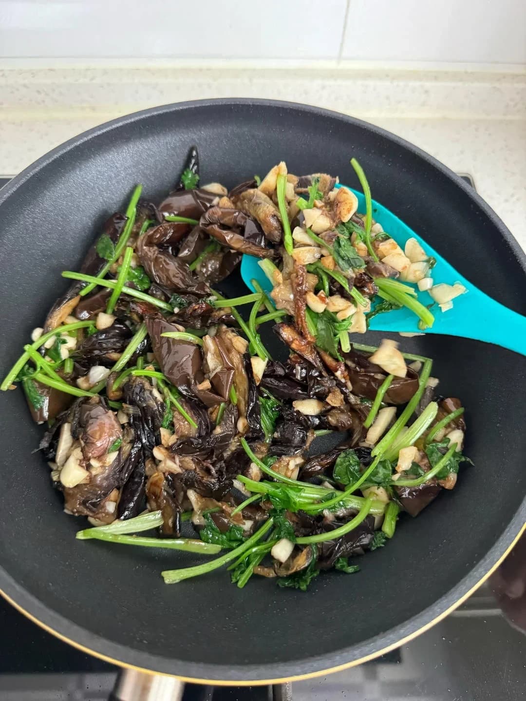 Step 1 photo for Garlic Eggplant Strips