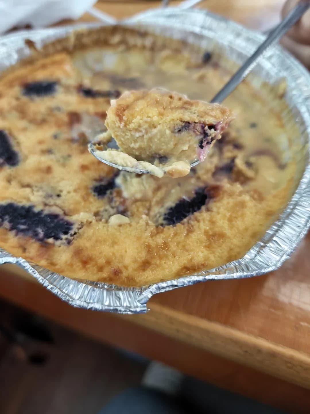 Step 15 photo for Mulberry Basque Cheesecake (Air Fryer Version) – Overnight Breakfast for Two
