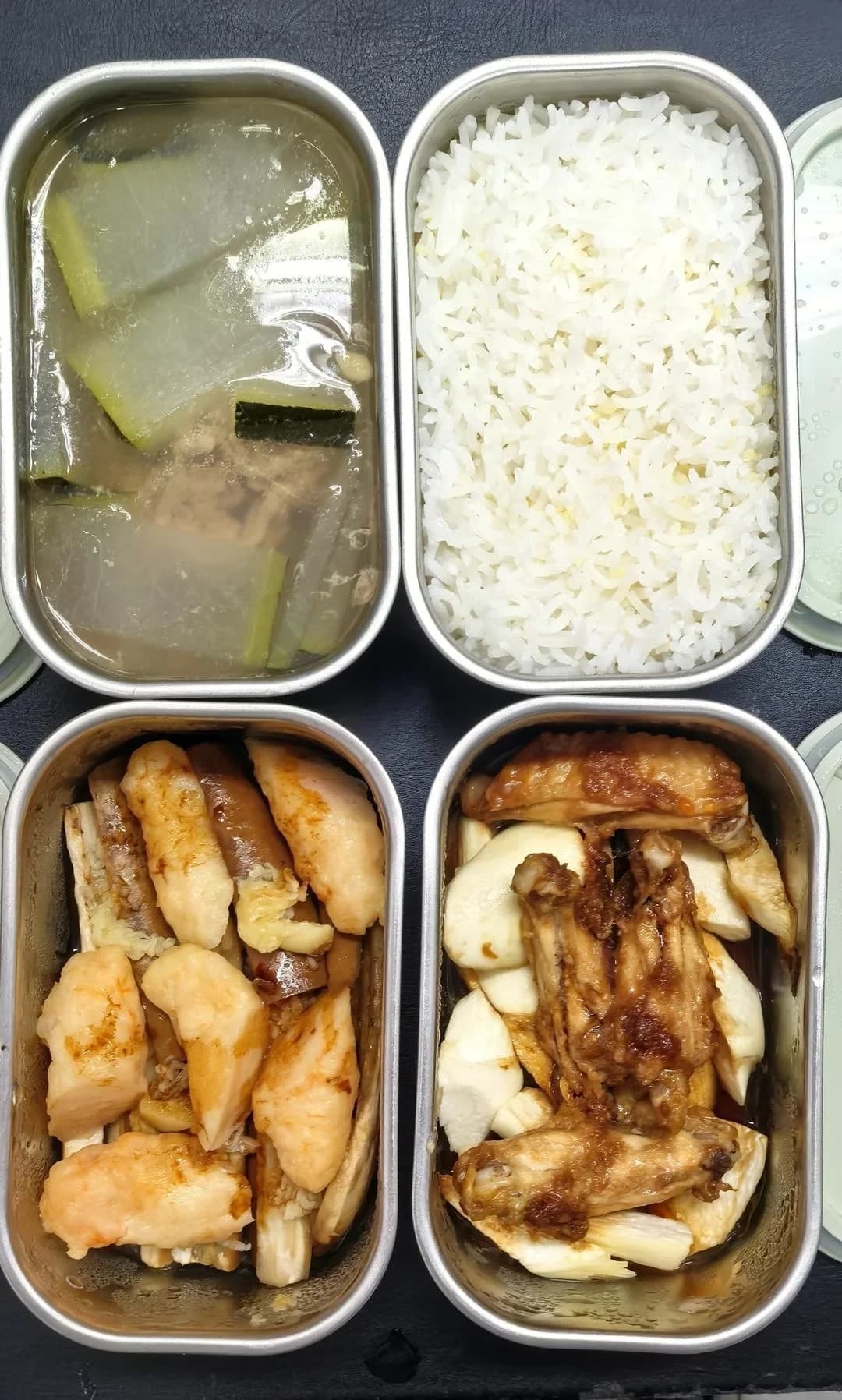 Step 2 photo for One-Person Quick Steamed Rice, Dishes & Soup (Ongoing)