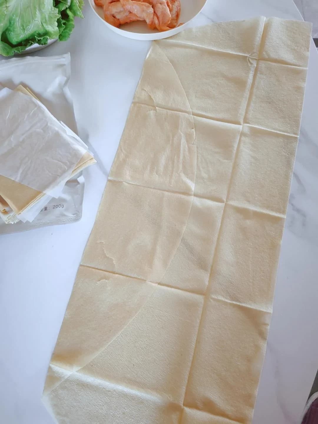 Step 2 photo for Quick Breakfast Crispy Chicken Wrap — Healthy & Low-Fat