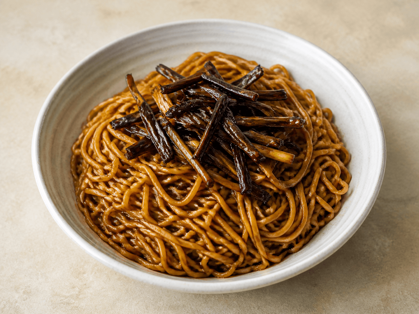 Scallion Oil Noodles, a Chinese jiangsu dish