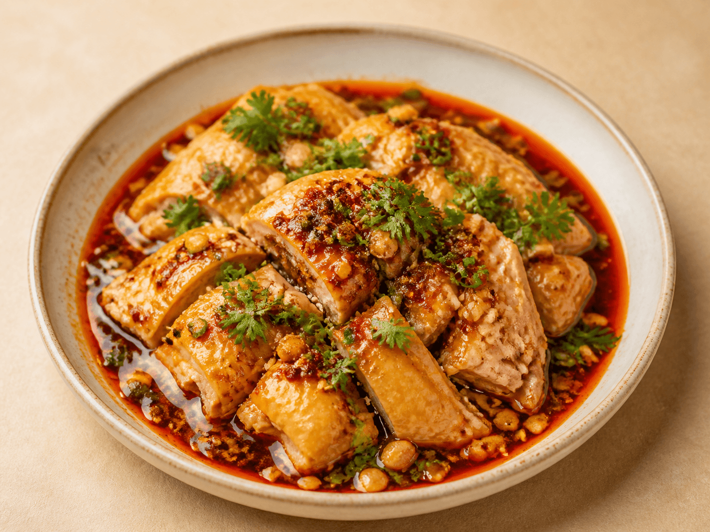Sichuan Chili Oil Chicken, a Chinese sichuan dish