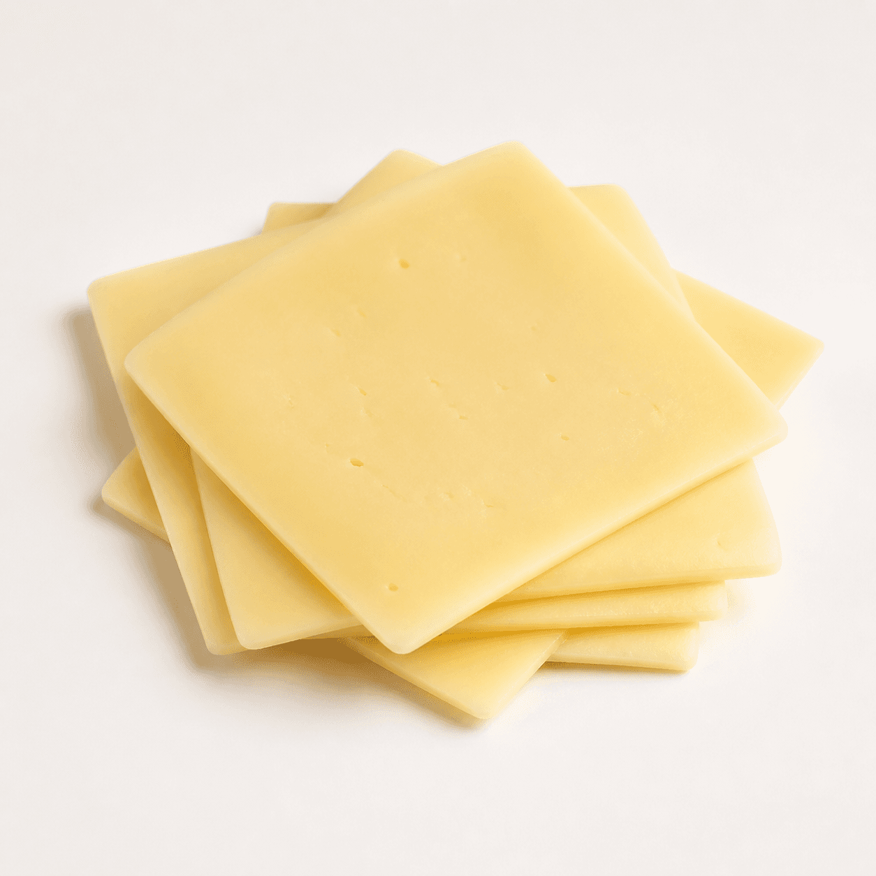 Sliced cheese ingredient identification photo