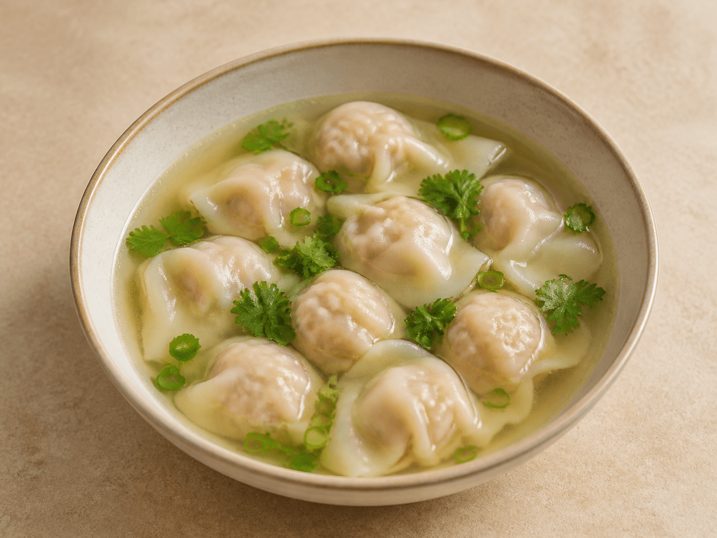 Quick Wonton Soup, a Chinese cantonese dish