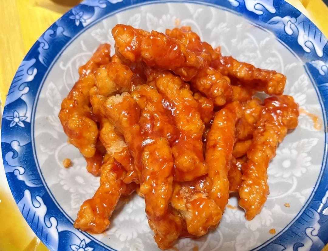 Homestyle Sweet and Sour Pork Tenderloin — finished dish, ready to serve.