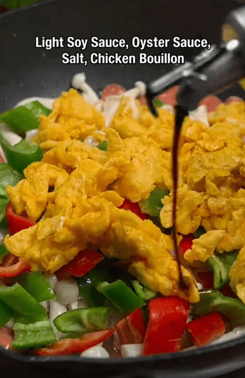 Stir-fried White Beech Mushrooms with Ham — step 5 visual checkpoint.