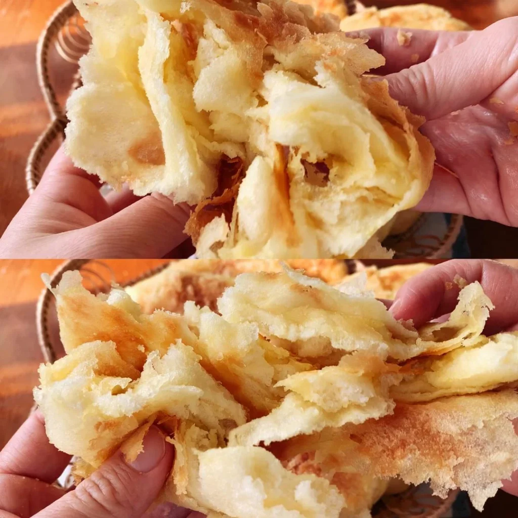 Crispy Layered Scallion Flatbread (You Suan Qian Ceng Shao Bing)