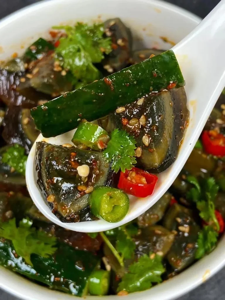 Century Egg and Cucumber Salad