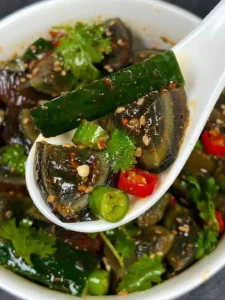 Century Egg and Cucumber Salad