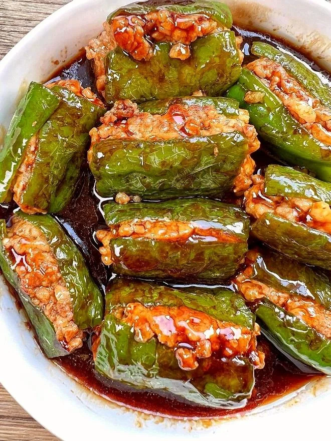 Stuffed Green Peppers with Minced Meat