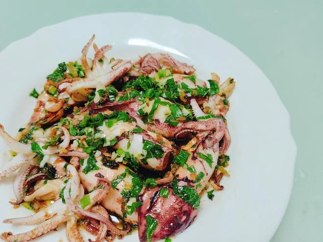 Mint and Herb Squid