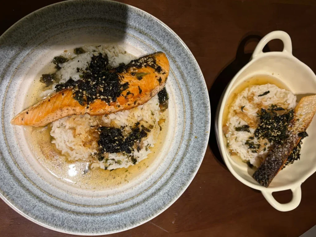 Salmon Ochazuke (Green Tea Rice Bowl)