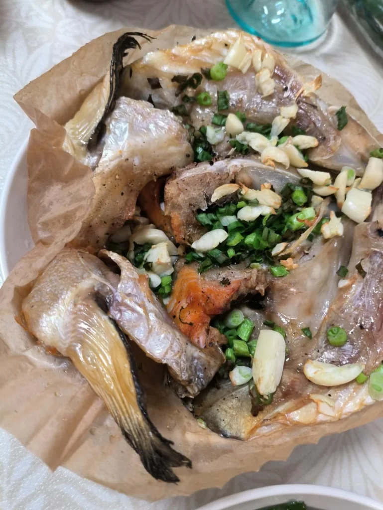 Air Fryer Roasted Salmon Head