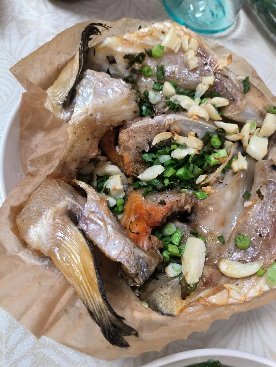 Air Fryer Roasted Salmon Head