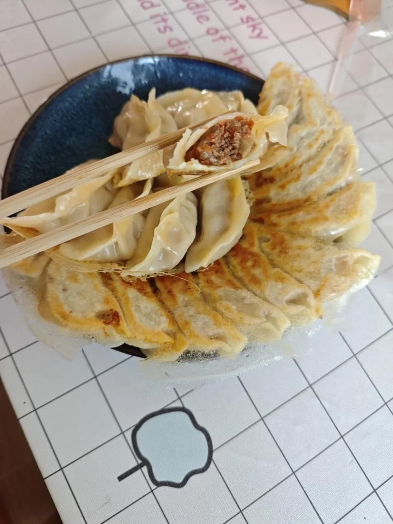 Beef and Carrot Pan-Fried Dumplings