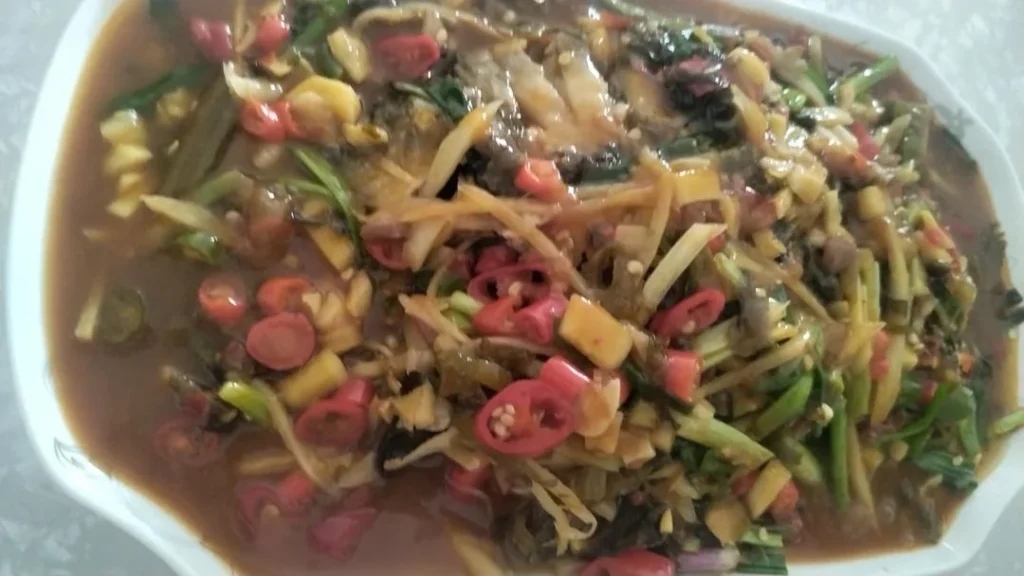 Home-Style Pickled Pepper & Scallion Crucian Carp