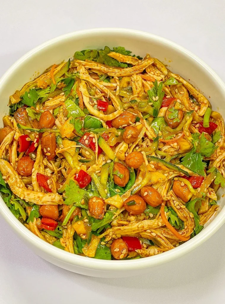 Cold Shredded Chicken Salad