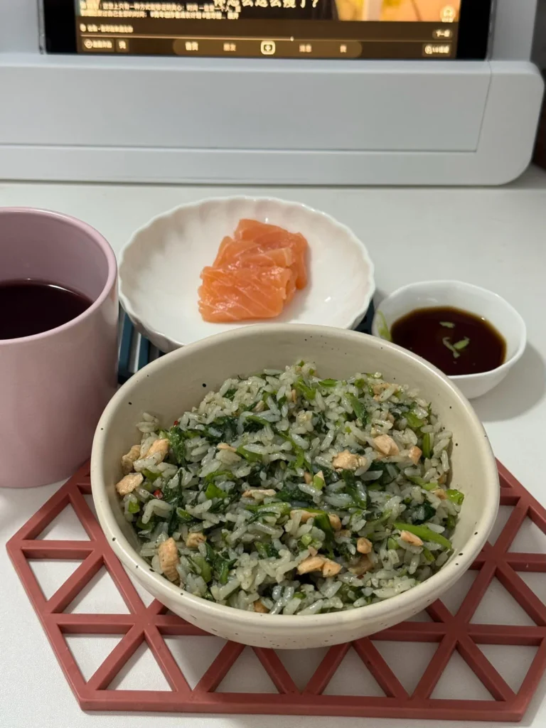 Salmon and Black Truffle Stir-fried Rice