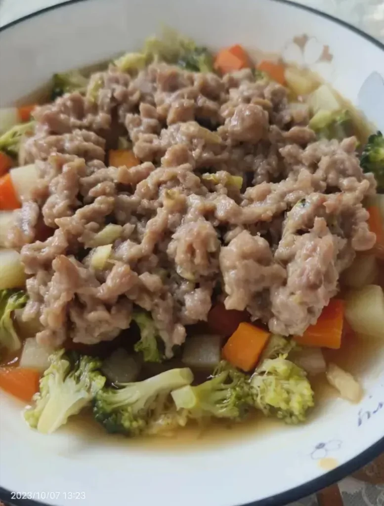 Steamed Beef with Vegetables