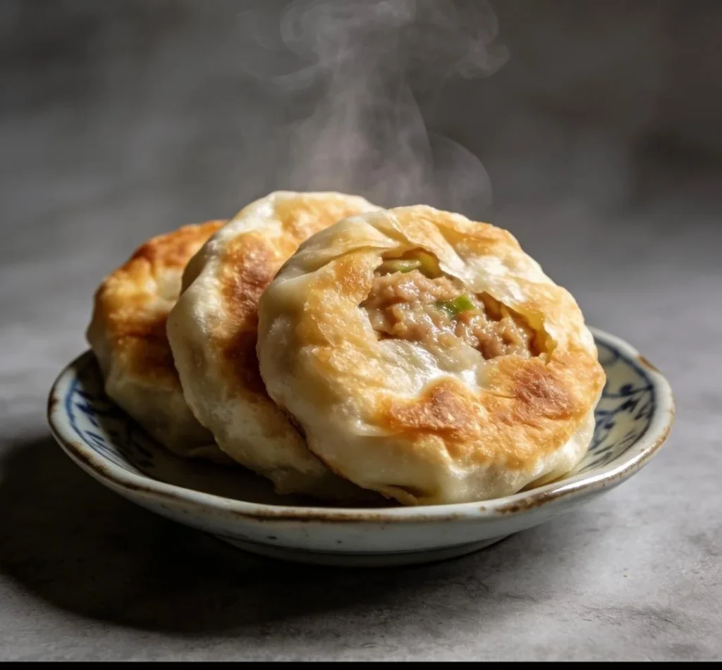 Napa Cabbage and Pork Stuffed Flatbread