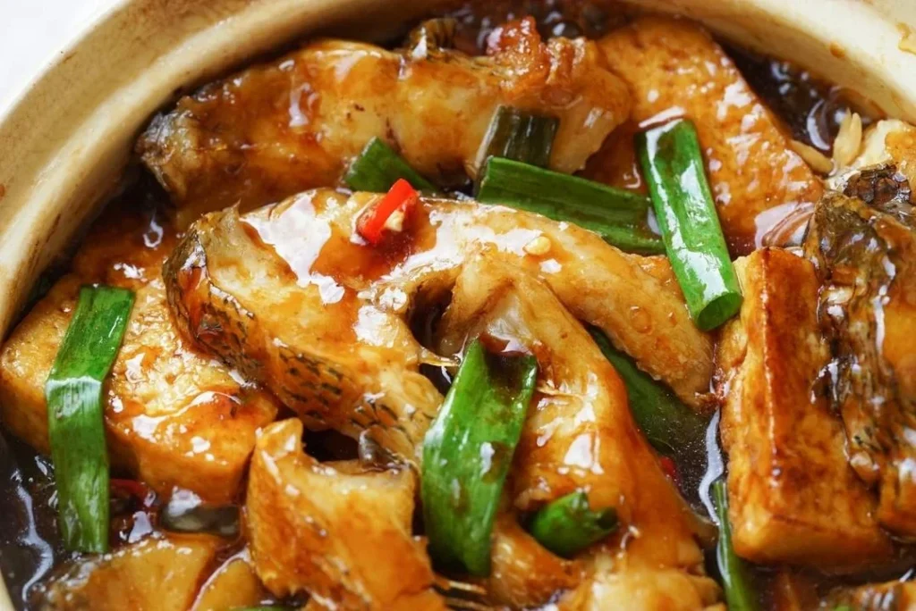 Sea Bass and Tofu Clay Pot