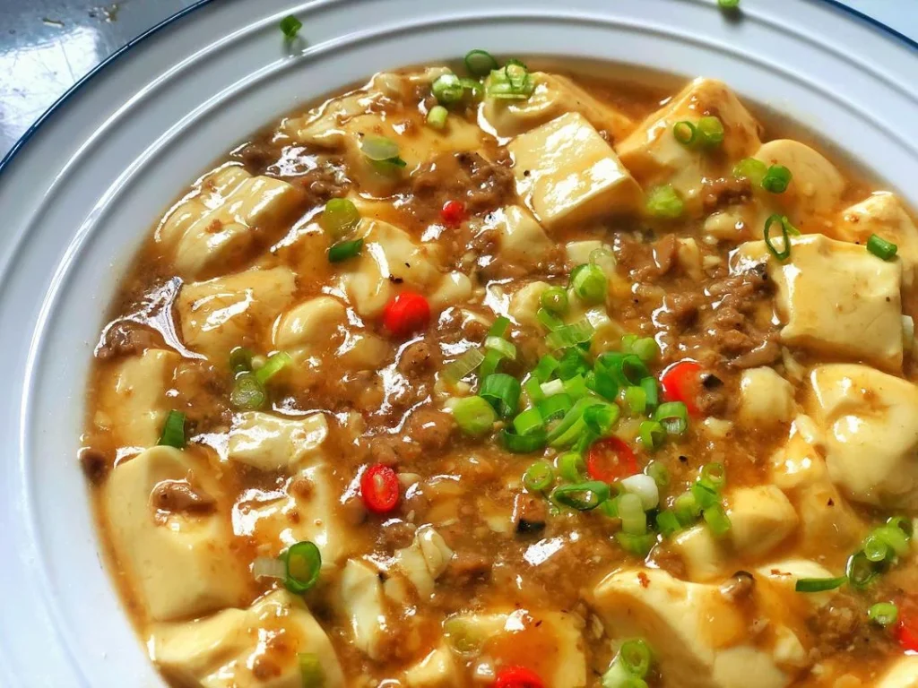 Minced Pork with Silky Tofu