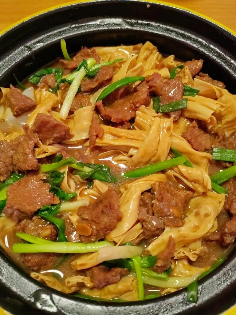 Braised Beef with Dried Tofu Sticks