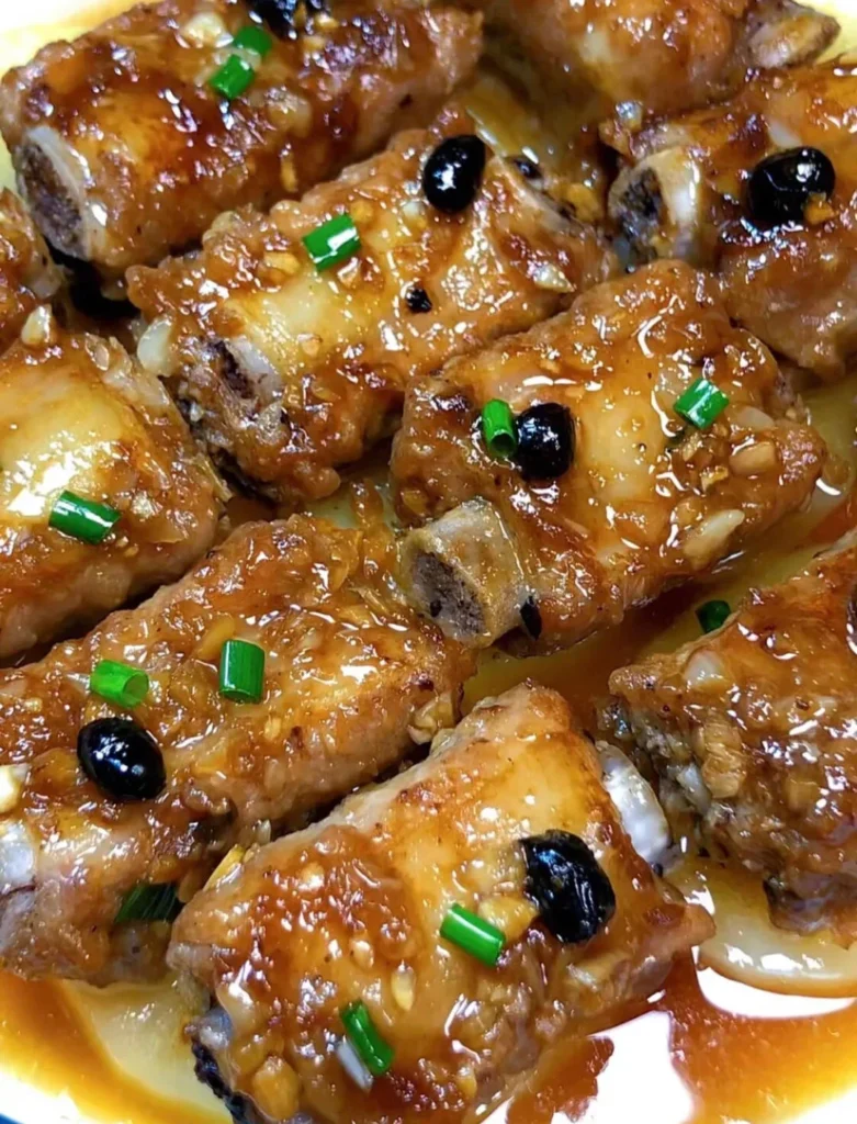 Steamed Spare Ribs with Black Bean Sauce