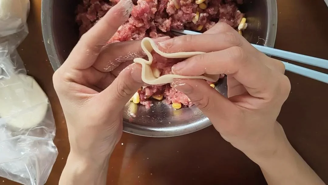 Pork and Corn Dumplings