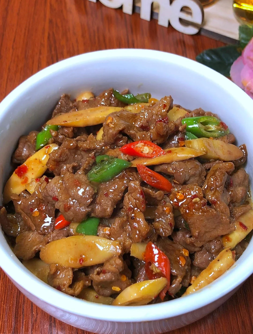 Spring Bamboo Shoots and Beef Stir-Fry with Chili