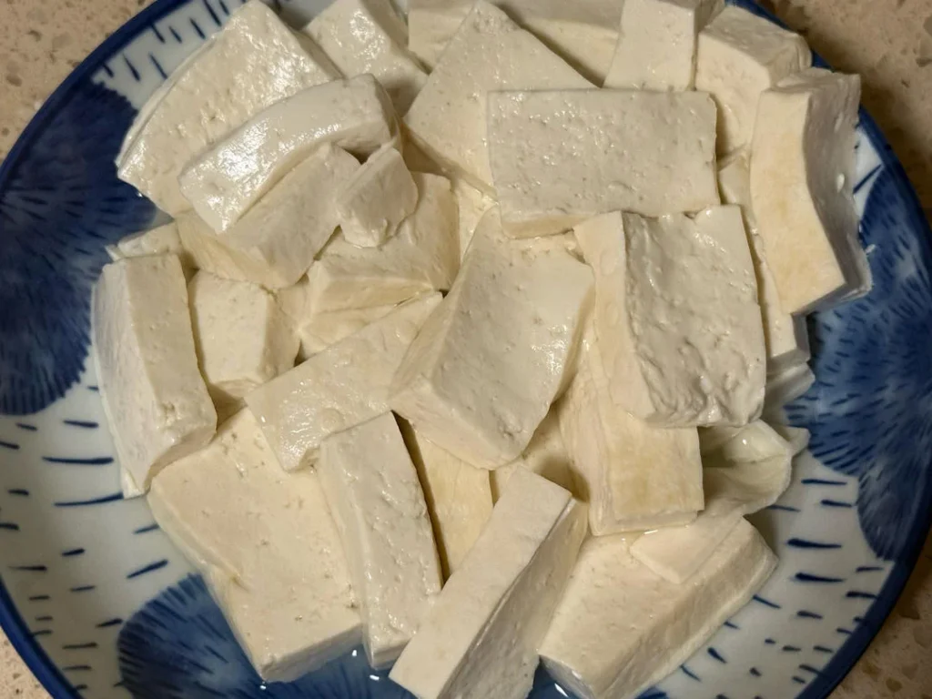 Minced Pork and Scallion Braised Tofu