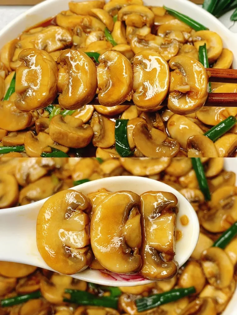 Garlic Stir-Fried Button Mushrooms