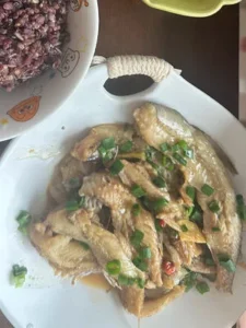 Home-Style Braised Fish with Ginger, Scallions and Tofu