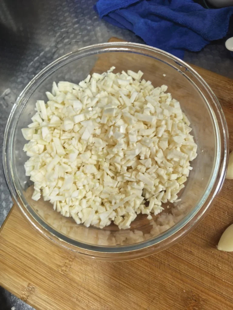 Water Bamboo, King Oyster Mushroom, Green Bean and Pork Steamed Buns