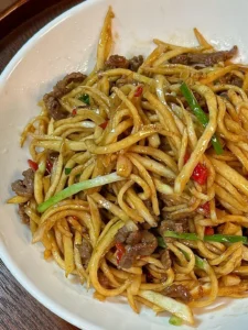 Stir-fried Water Bamboo with Beef