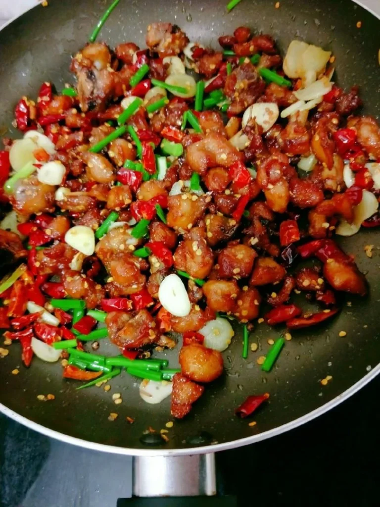 Spicy Diced Chicken with Dry Chilies