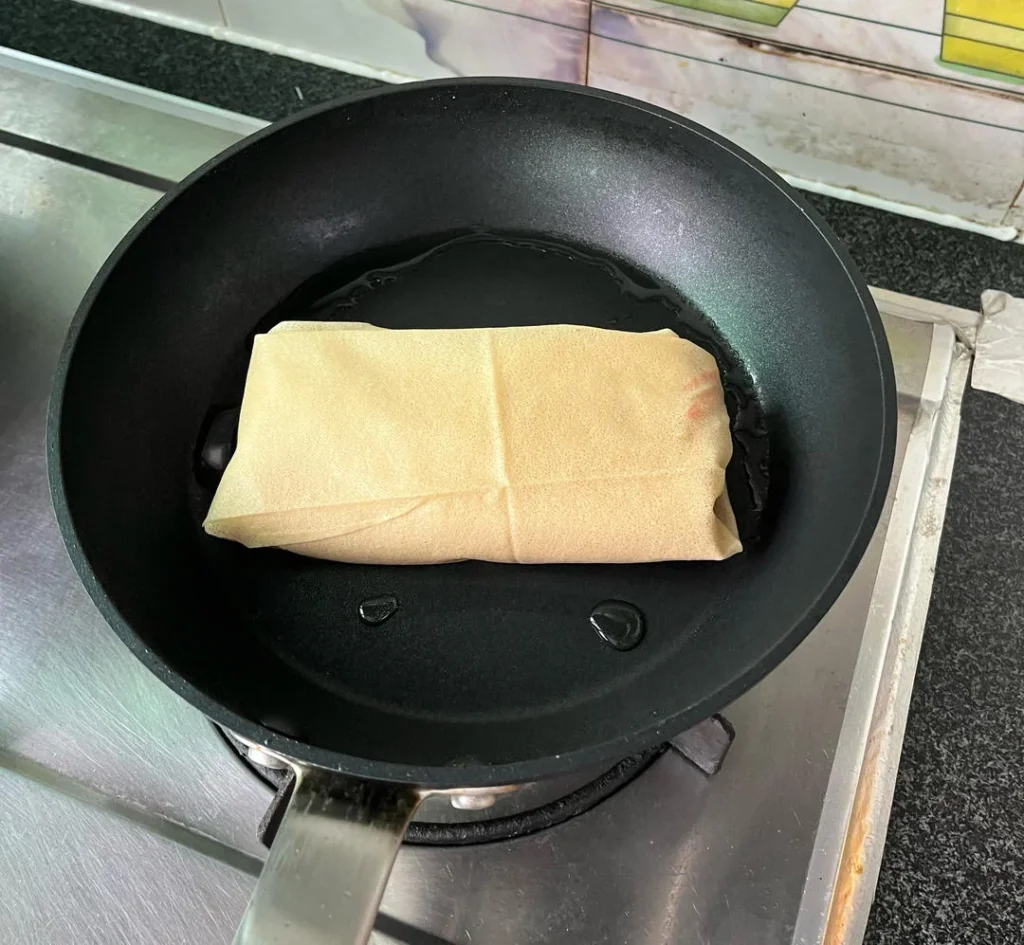 Quick Breakfast Gluten-Free Low-Calorie Pancake Wrap