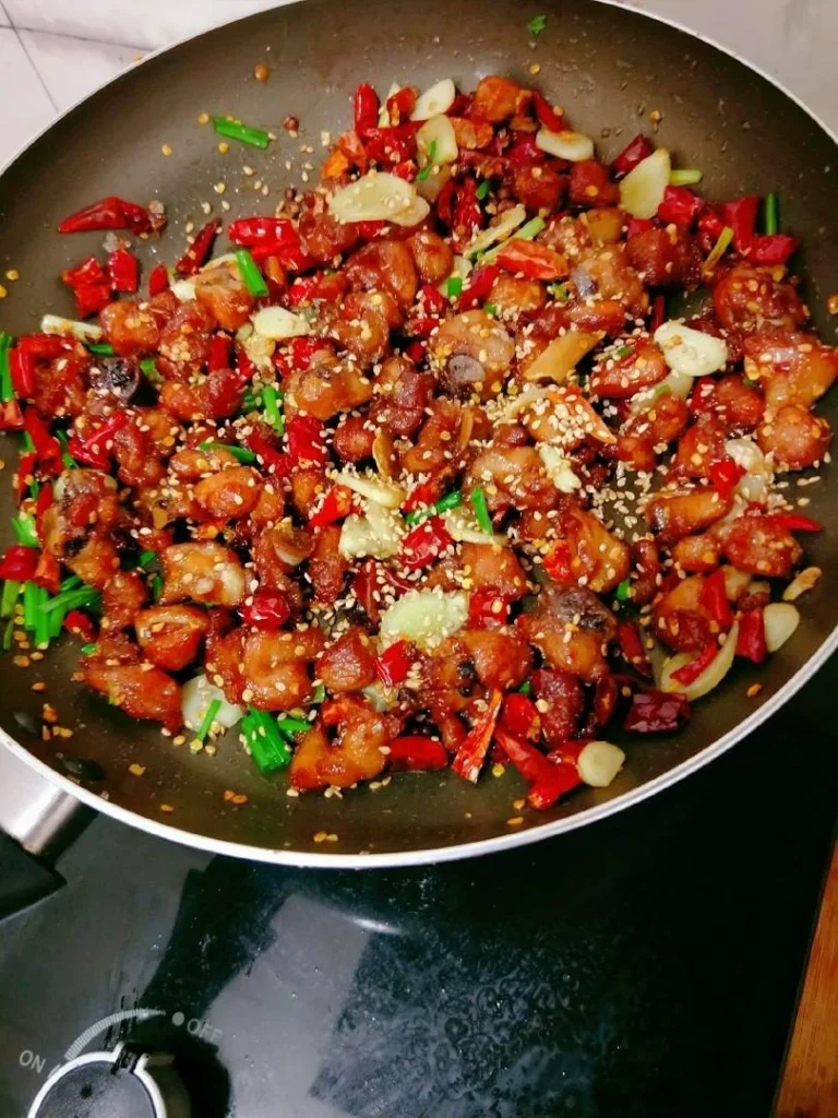 Spicy Diced Chicken with Dry Chilies